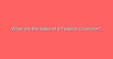 what are the tasks of a federal councilor 11175