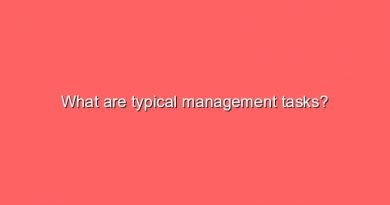 what are typical management tasks 10275