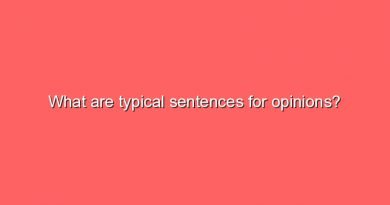 what are typical sentences for opinions 7669