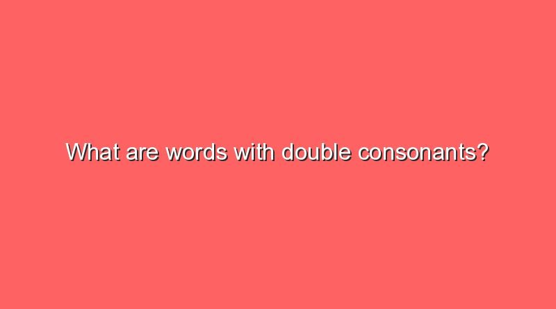 what are words with double consonants 9704