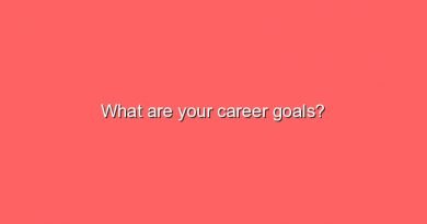 what are your career goals 7159