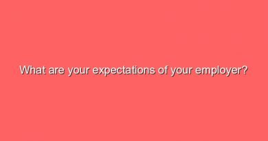 what are your expectations of your employer 6713