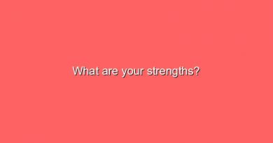 what are your strengths 5290
