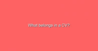 what belongs in a cv 6219