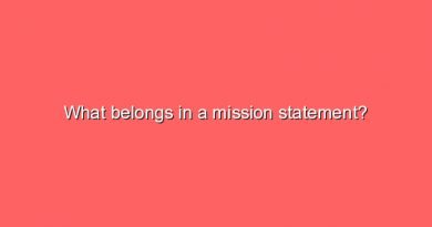 what belongs in a mission statement 10547
