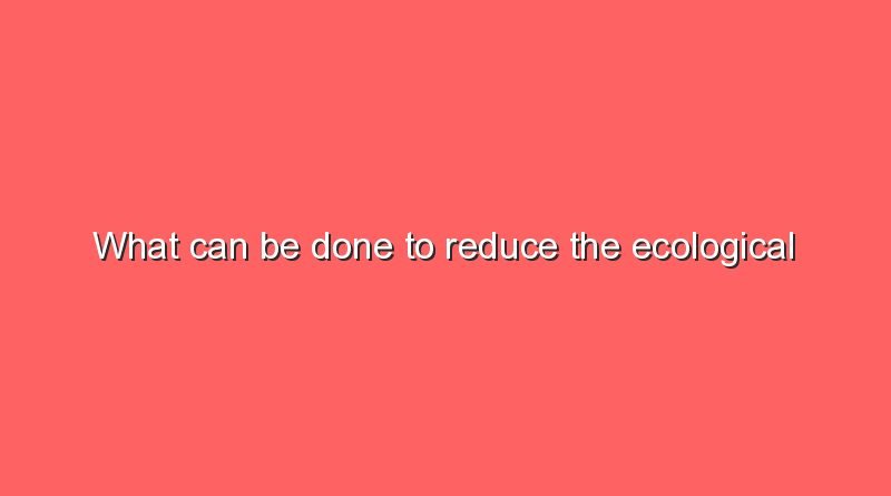 what can be done to reduce the ecological footprint 10882