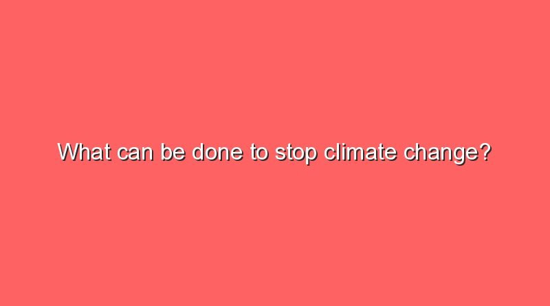 what can be done to stop climate change 8937