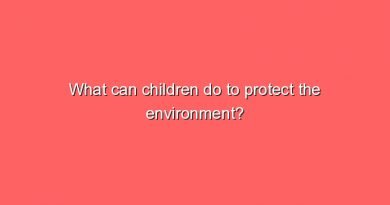 what can children do to protect the environment 11035