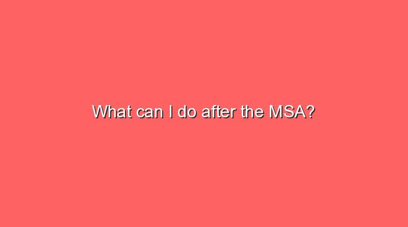 what can i do after the msa 8924