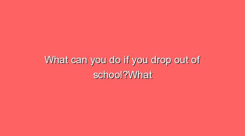 what can you do if you drop out of schoolwhat can you do if you drop out of school 9648