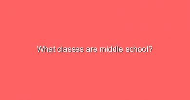 what classes are middle school 5124