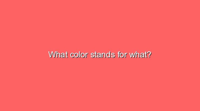 what color stands for what 6835