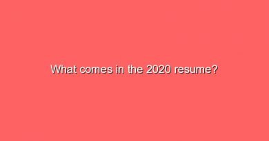 what comes in the 2020 resume 6100