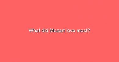 what did mozart love most 11395