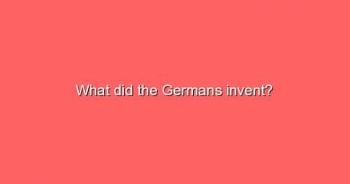what did the germans invent 7423