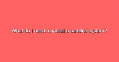 what do i need to install a satellite system 8631
