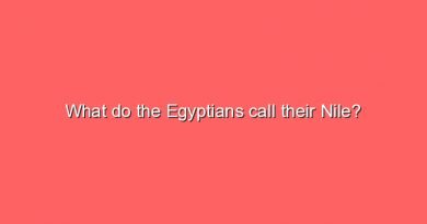 what do the egyptians call their nile 10446