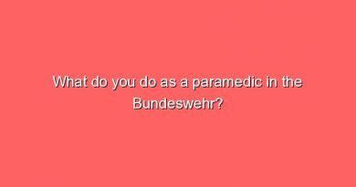 what do you do as a paramedic in the bundeswehr 10325