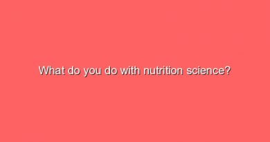 what do you do with nutrition science 11022