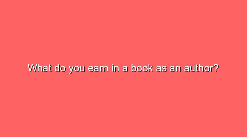what do you earn in a book as an author 6078