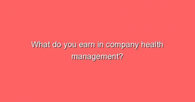 what do you earn in company health management 8838
