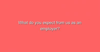 what do you expect from us as an employer 6948