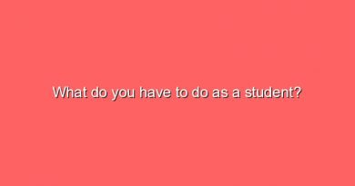 what do you have to do as a student 5471