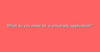 what do you need for a university application 6077