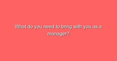 what do you need to bring with you as a manager 11824