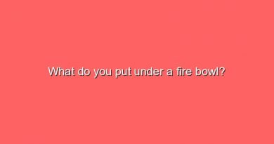 what do you put under a fire bowl 7791