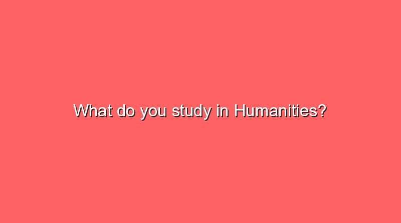 what do you study in humanities 8347