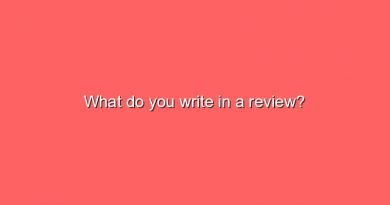 what do you write in a review 2 8546