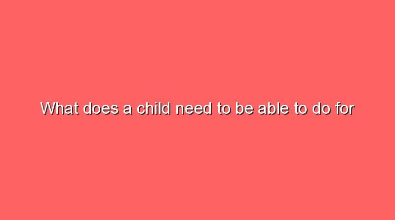 what does a child need to be able to do for preschool 10218