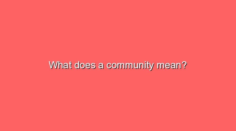 what does a community mean 10622