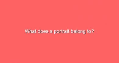 what does a portrait belong to 7287
