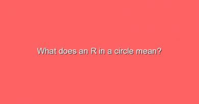 what does an r in a circle mean 11576