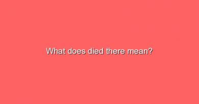 what does died there mean 5352