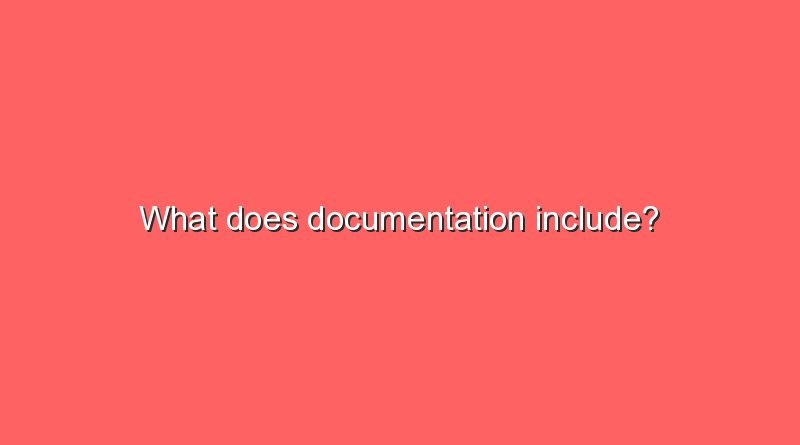 what does documentation include 7833