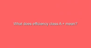 what does efficiency class a mean 5134