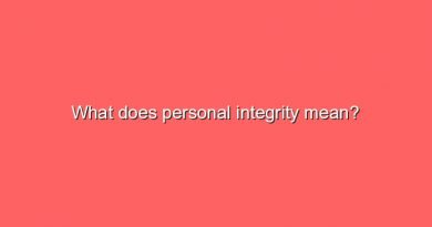 what does personal integrity mean 7797
