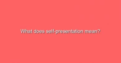 what does self presentation mean 11637
