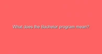 what does the bachelor program mean 6426