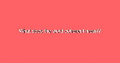 what does the word coherent mean 7739