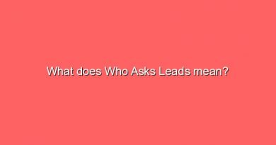 what does who asks leads mean 9337