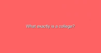 what exactly is a college 7219