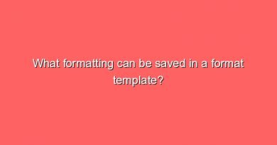 what formatting can be saved in a format template 9900