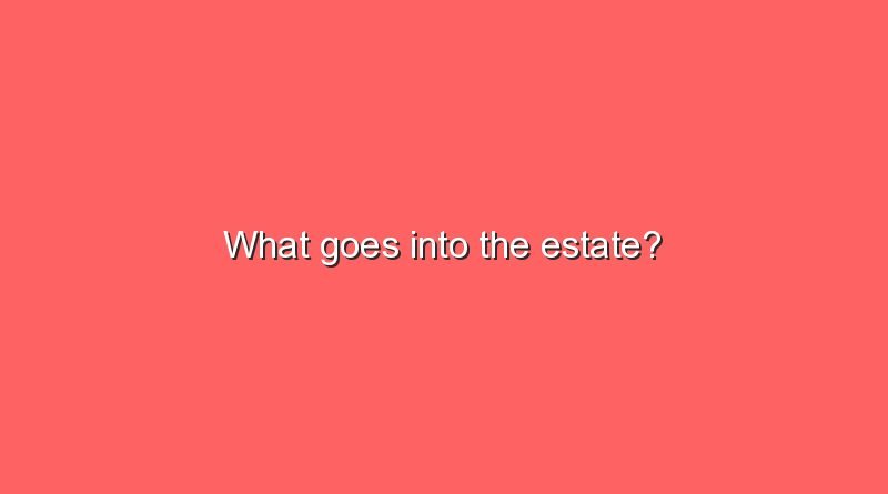 what goes into the estate 10020