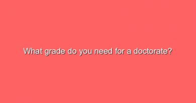what grade do you need for a doctorate 2 5201