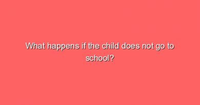 what happens if the child does not go to school 8965