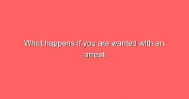 what happens if you are wanted with an arrest warrant 2 10789